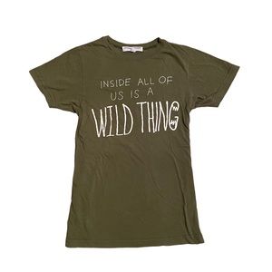 Opening Ceremony X Where the Wild Things Are T shirt Army Green